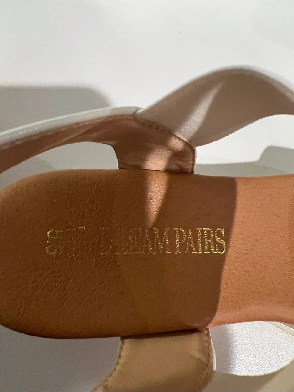 Dream Pairs White Cork Platform Sandals - Picture 4 of 7